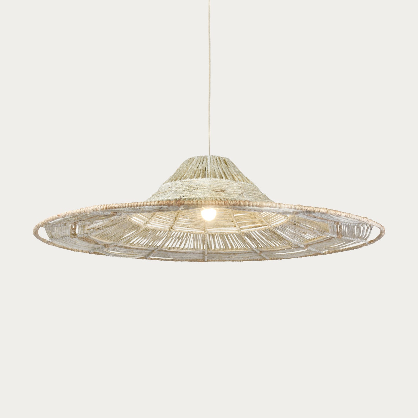 CUNHA LAMP - IVORY/NATURAL - HAND MADE - JUTE