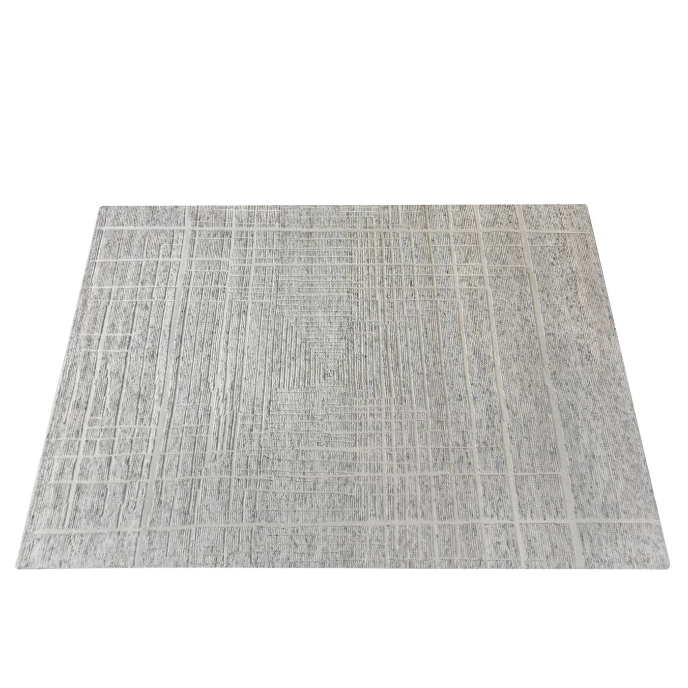 Area Rug, Bedroom Rug, Living Room Rug, Living Area Rug, Indian Rug, Office Carpet, Office Rug, Shop Rug Online, Natural White, Wool Viscose Blend , Hand Knotted , Handknotted, All Cut, Intricate 