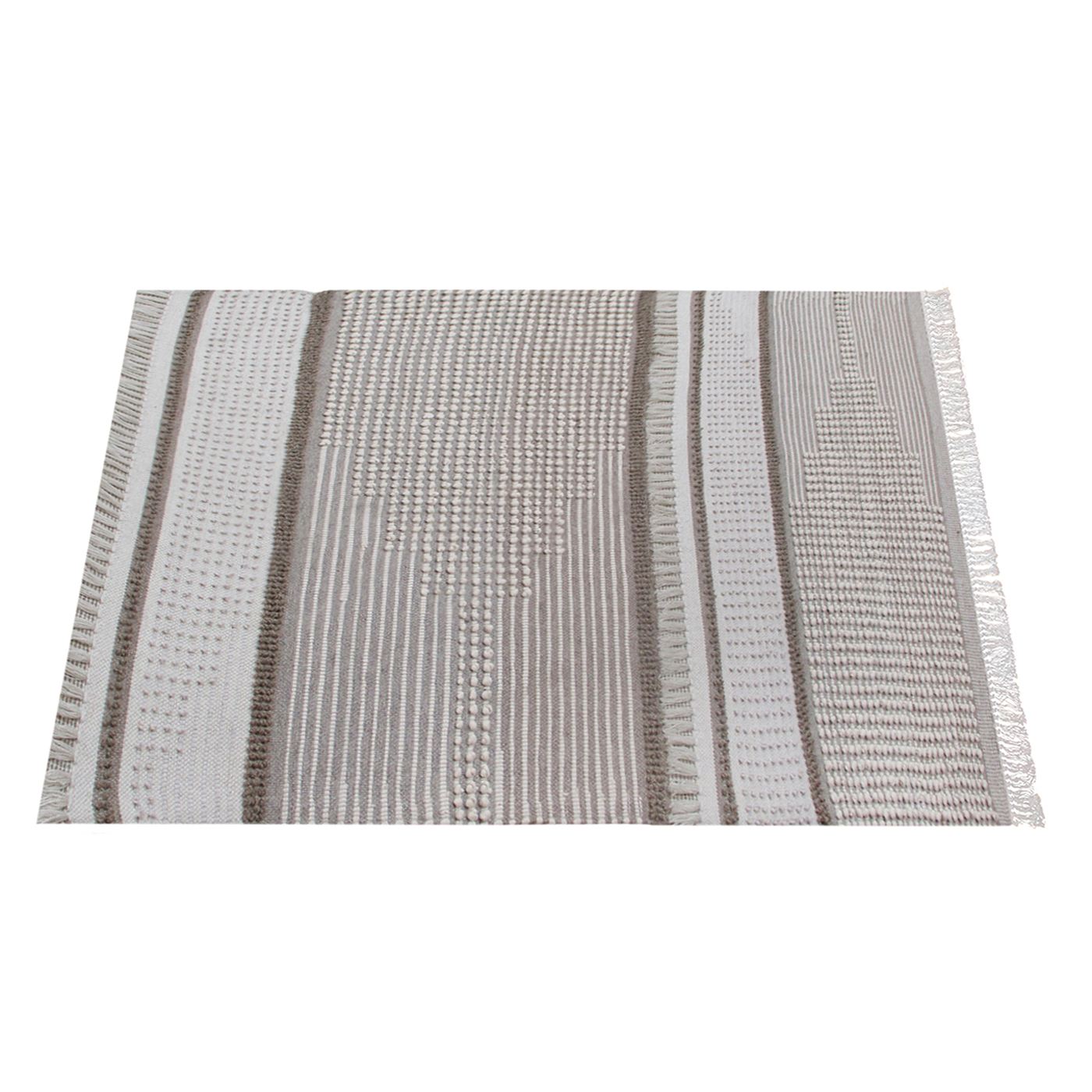 Area Rug, Bedroom Rug, Living Room Rug, Living Area Rug, Indian Rug, Office Carpet, Office Rug, Shop Rug Online, Wool, Cotton, Pet, Natural White, Beige, Grey, Pitloom, All Loop, Braided