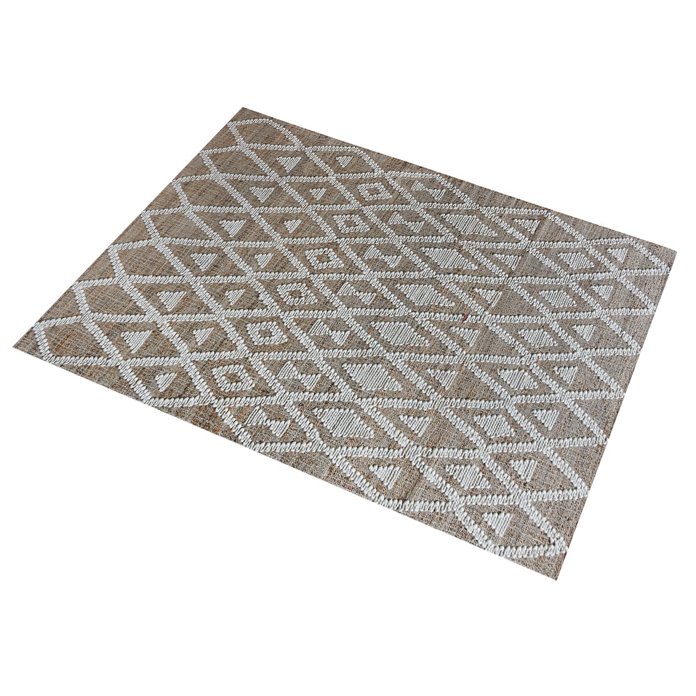 Area Rug, Bedroom Rug, Living Room Rug, Living Area Rug, Indian Rug, Office Carpet, Office Rug, Shop Rug Online, Jute, Wool, Natural, Natural White, Punja, Flat Weave, geometric 