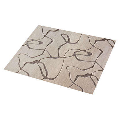 CLOVEZ RUG - WOOL - LIGHT BEIGE/BROWN