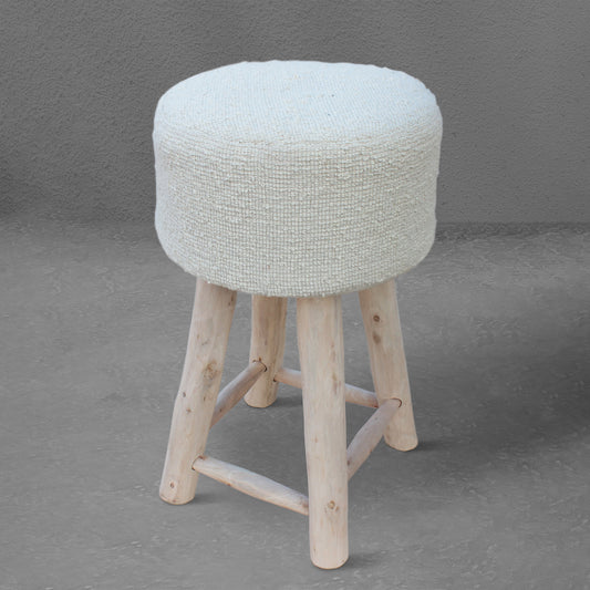 DARYA BAR STOOL - HAND WOVEN - WOOL