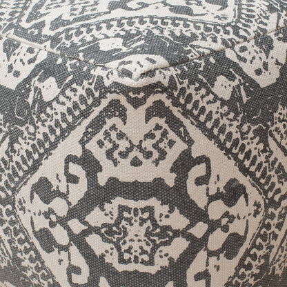 Datong Pouf, Cotton, Grey, Pitloom, Flat Weave
