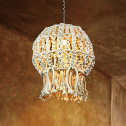 DAVAO LAMP - IVORY - HAND MADE - WOOL