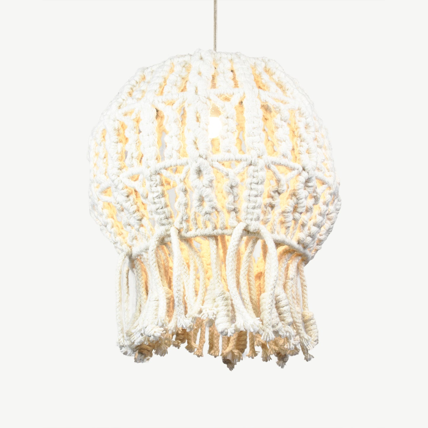 DAVAO LAMP - IVORY - HAND MADE - WOOL