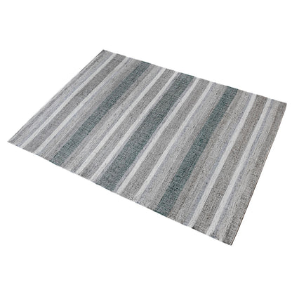 Area Rug, Bedroom Rug, Living Room Rug, Living Area Rug, Indian Rug, Office Carpet, Office Rug, Shop Rug Online, Hemp, Natural White, Grey, Charcoal, Punja, Flat Weave, stripes 