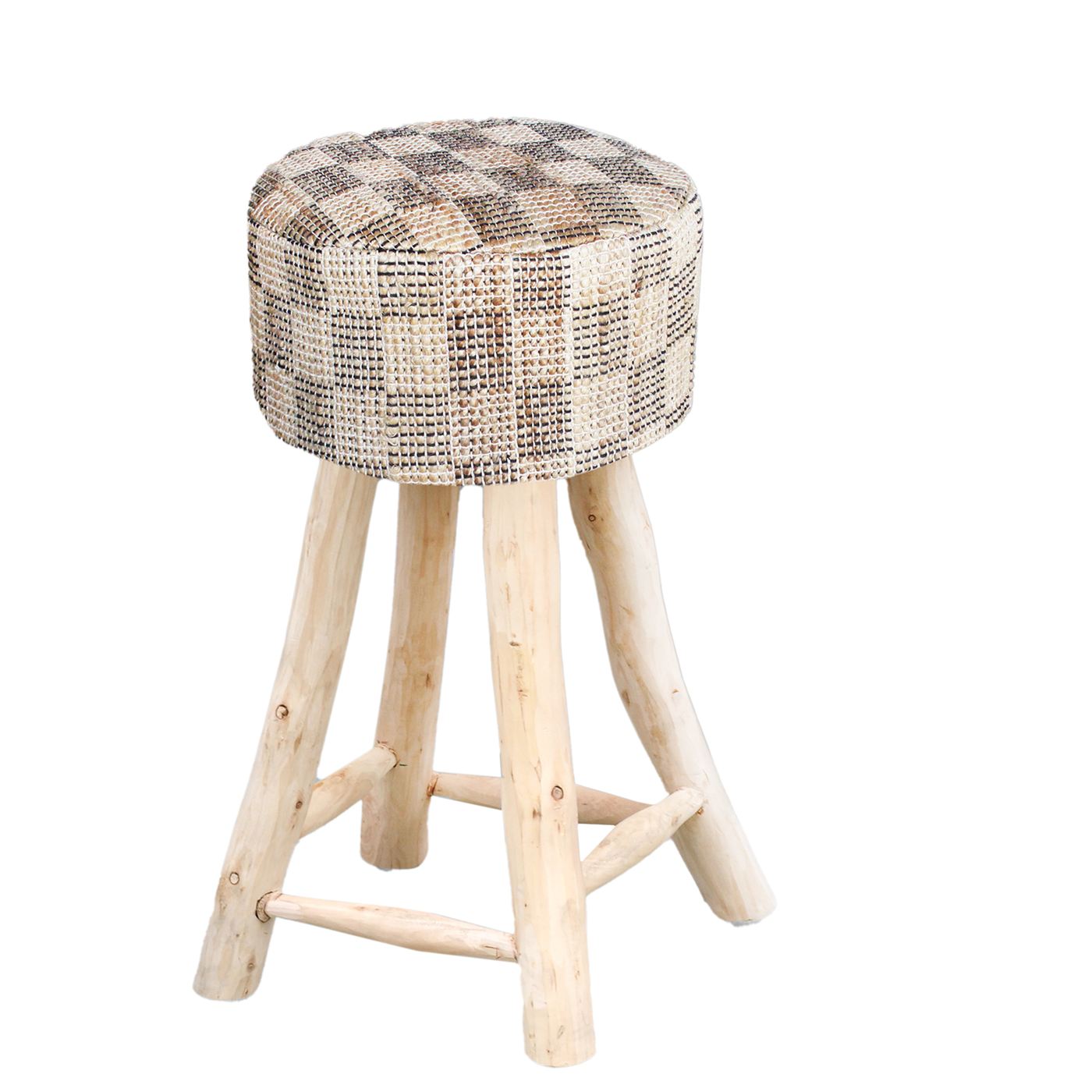 Dior Bar Stool, Jute, Natural, Pitloom, Flat Weave