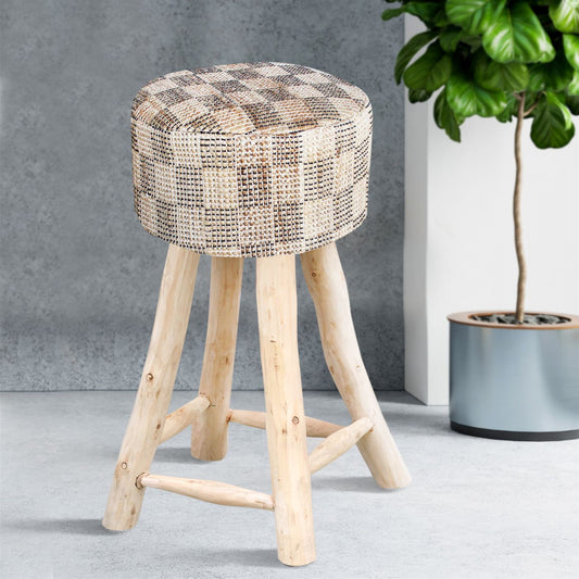 Dior Bar Stool, Jute, Natural, Pitloom, Flat Weave