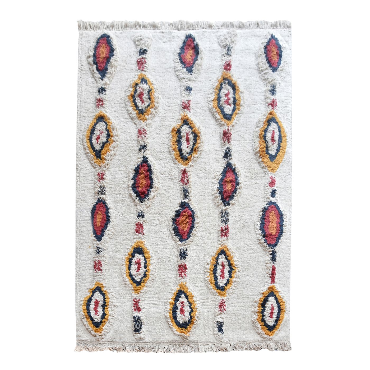 Area Rug, Bedroom Rug, Living Room Rug, Living Area Rug, Indian Rug, Office Carpet, Office Rug, Shop Rug Online, Cotton, Natural White, Multi, Bm Fn, All Cut, Traditional