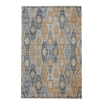 Area Rug, Bedroom Rug, Living Room Rug, Living Area Rug, Indian Rug, Office Carpet, Office Rug, Shop Rug Online, Cotton, Printed, Gold, Grey, Traditional