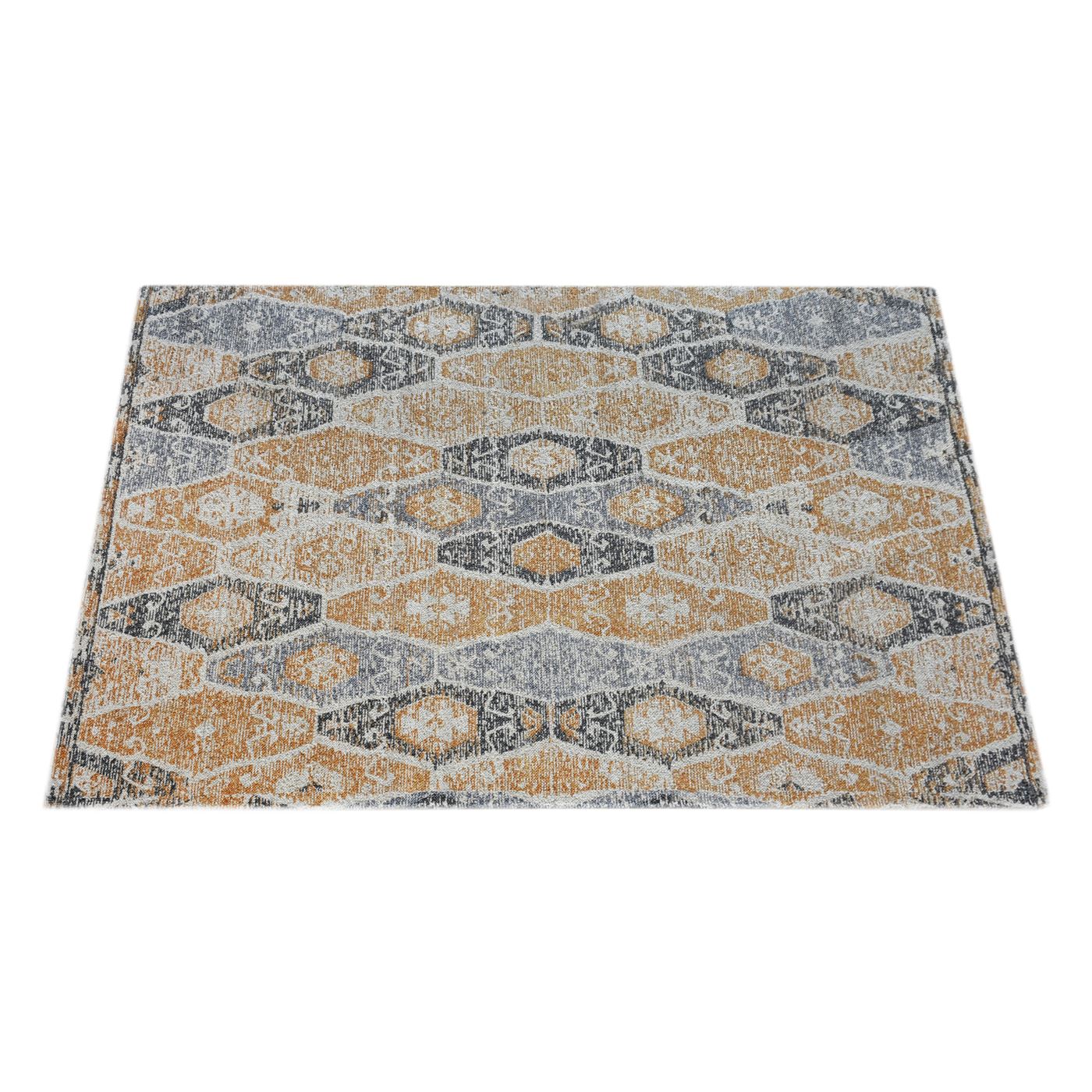 Area Rug, Bedroom Rug, Living Room Rug, Living Area Rug, Indian Rug, Office Carpet, Office Rug, Shop Rug Online, Cotton, Printed, Gold, Grey, Traditional