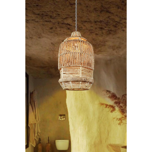 DROICHEAD LAMP - NATURAL/IVORY - HAND MADE - JUTE
