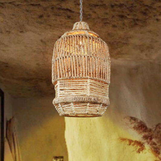 DROICHEAD LAMP - NATURAL/IVORY - HAND MADE - JUTE