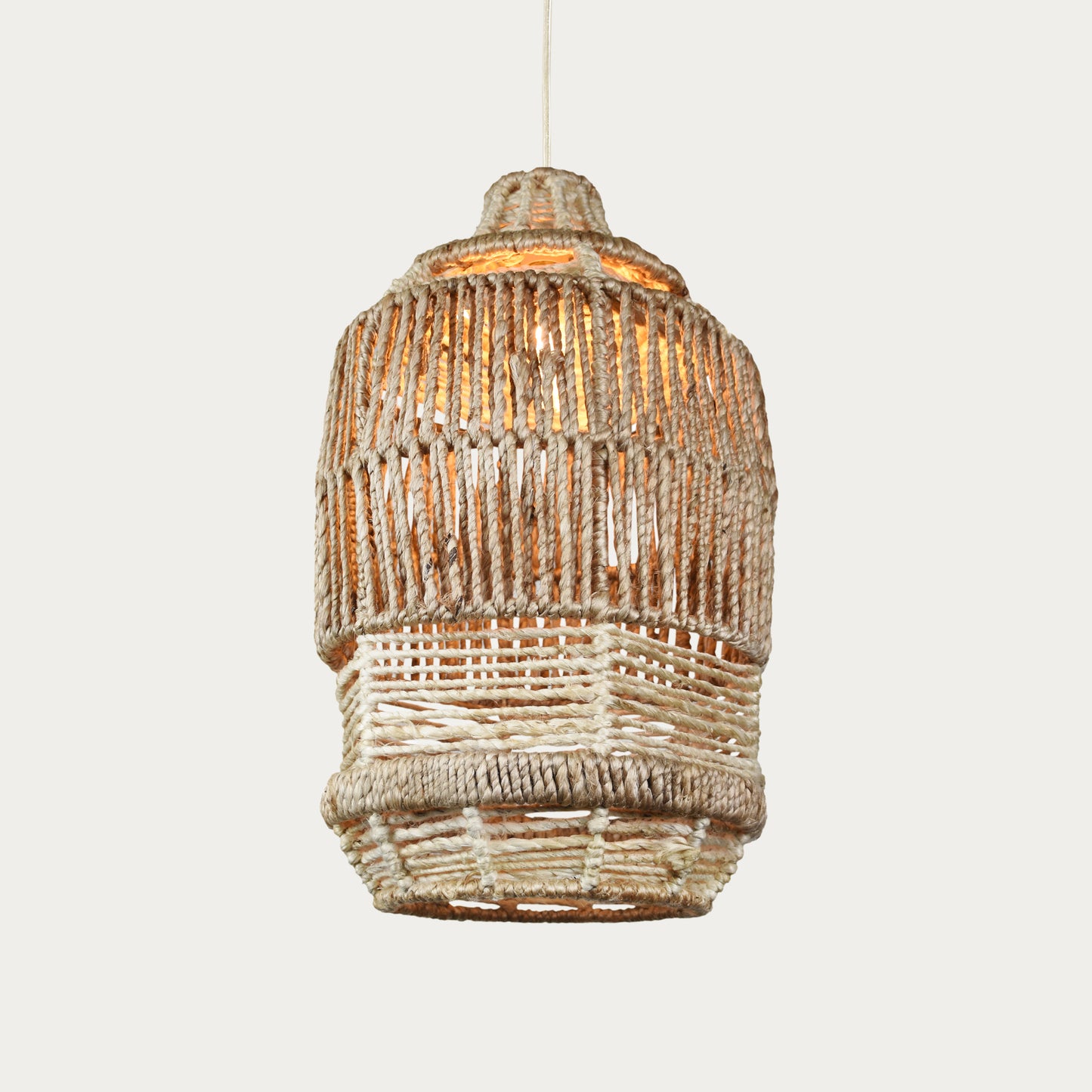 DROICHEAD LAMP - NATURAL/IVORY - HAND MADE - JUTE