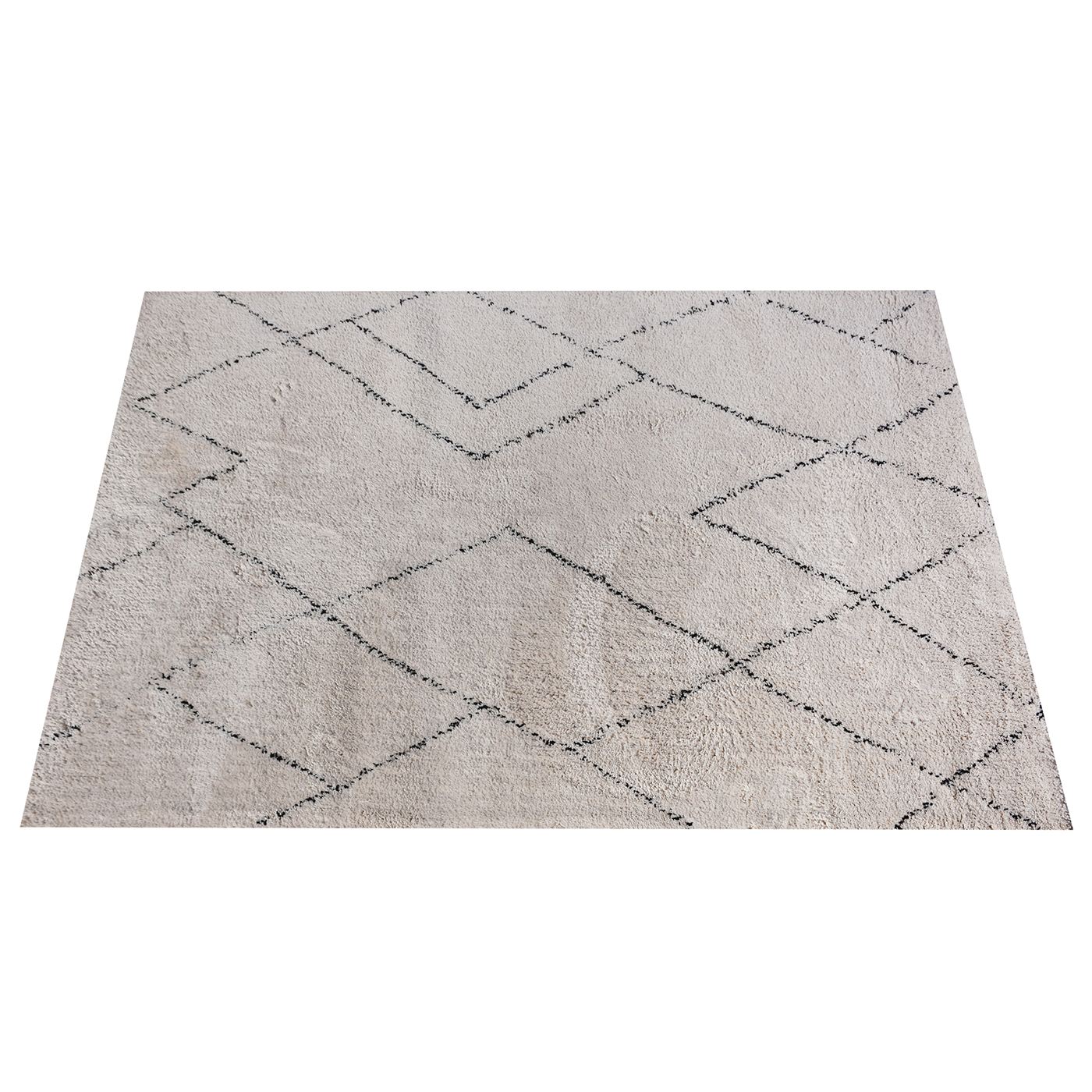 Area Rug, Bedroom Rug, Living Room Rug, Living Area Rug, Indian Rug, Office Carpet, Office Rug, Shop Rug Online, Polyester Micro Fiber, Natural White, Charcoal, Bm Fn, All Cut - Dundas, geometric 