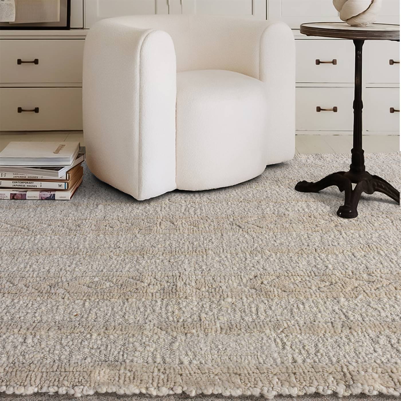 Area Rug, Bedroom Rug, Living Room Rug, Living Area Rug, Indian Rug, Office Carpet, Office Rug, Shop Rug Online, Natural White, Wool, Hand Knotted , Handknotted, All Cut, Intricate 