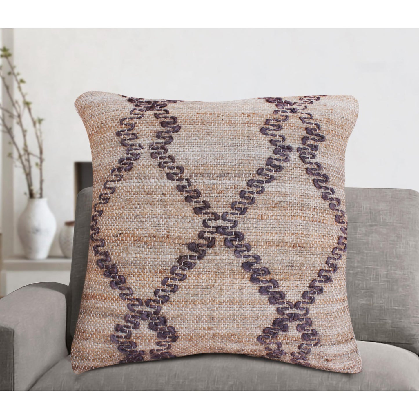 DENVER CUSHION - JUTE - NATURAL