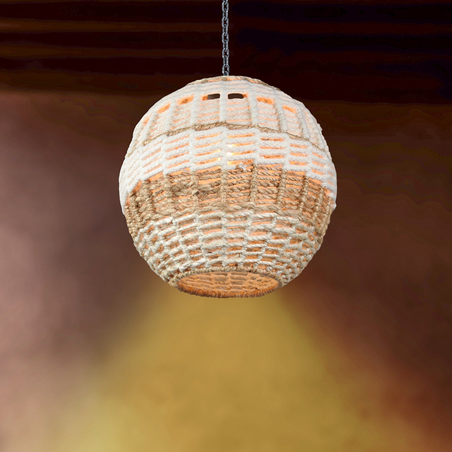 EADAIR - II LAMP - IVORY/NATURAL - HAND MADE - JUTE/WOOL