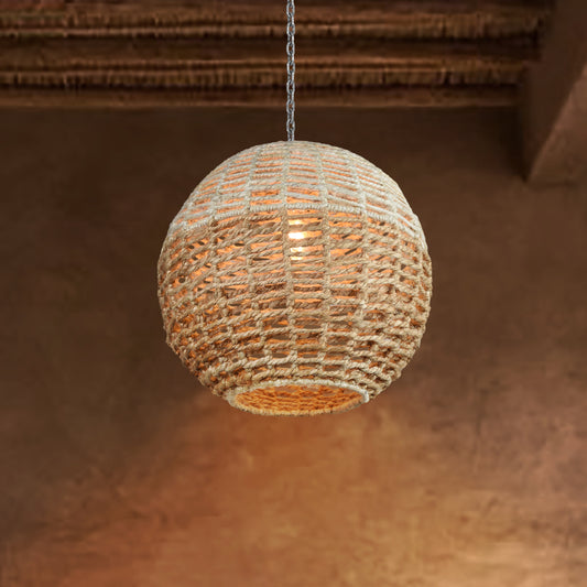 EADAIR LAMP - IVORY/NATURAL - HAND MADE - JUTE
