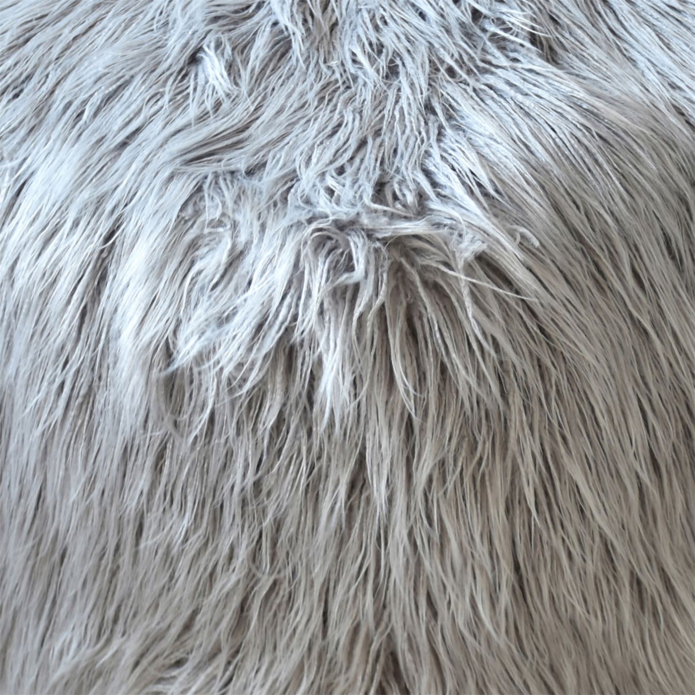 Elbe Pouf, Faux Leather, Grey, Hm Stitching, Flat Weave