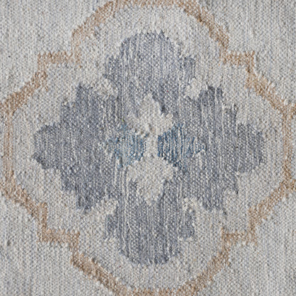 EMBERORIA RUG - IVORY/BEIGE/BLUE - PUNJA KELIM - WOOL