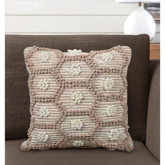 ENVISION CUSHION - COTTON CHENILLE - IVORY/BEIGE