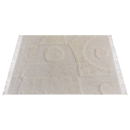 Area Rug, Bedroom Rug, Living Room Rug, Living Area Rug, Indian Rug, Office Carpet, Office Rug, Shop Rug Online, Natural White, Nz Wool, Table Tufted, Bm Fn, All Cut, Geometric 