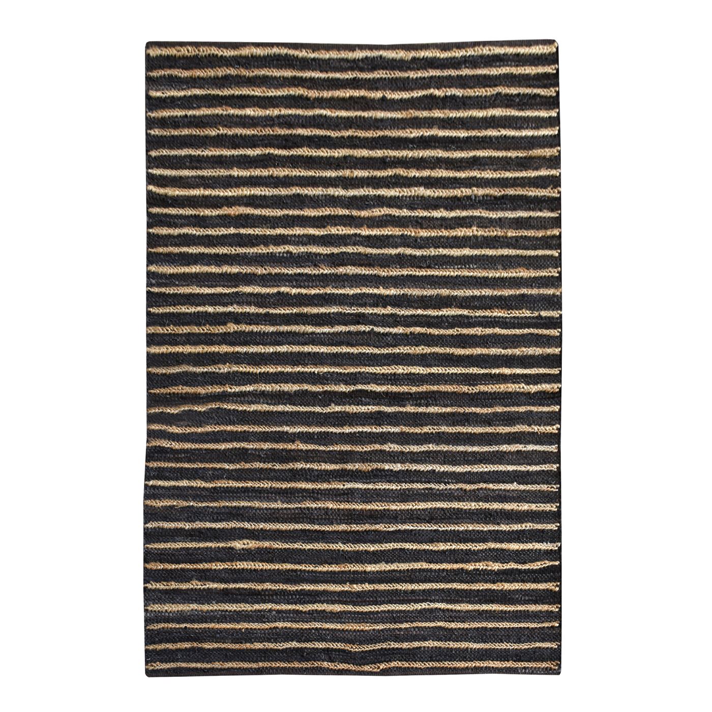 Area Rug, Bedroom Rug, Living Room Rug, Living Area Rug, Indian Rug, Office Carpet, Office Rug, Shop Rug Online, Hemp, Leather, Brown, Pitloom, Flat Weave, Stripes