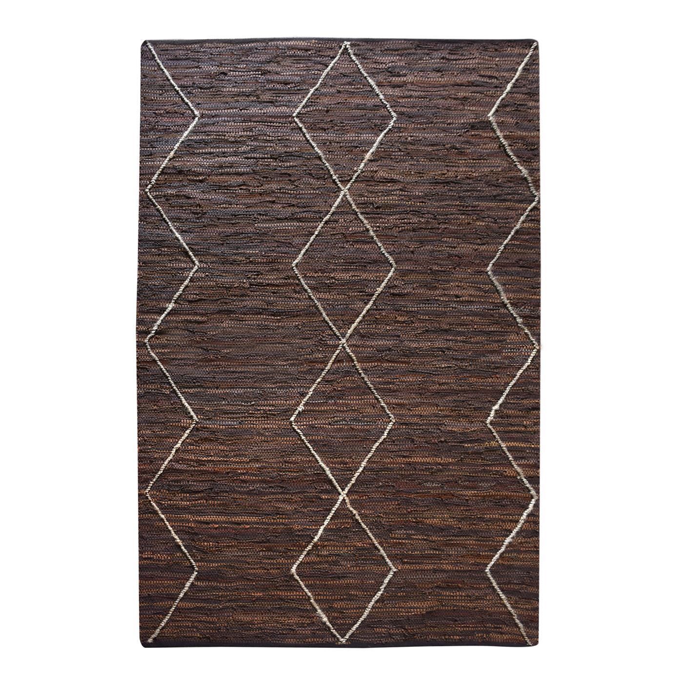 Area Rug, Bedroom Rug, Living Room Rug, Living Area Rug, Indian Rug, Office Carpet, Office Rug, Shop Rug Online, Leather, Hemp, Dark Tan, Pitloom, Flat Weave, Subtle