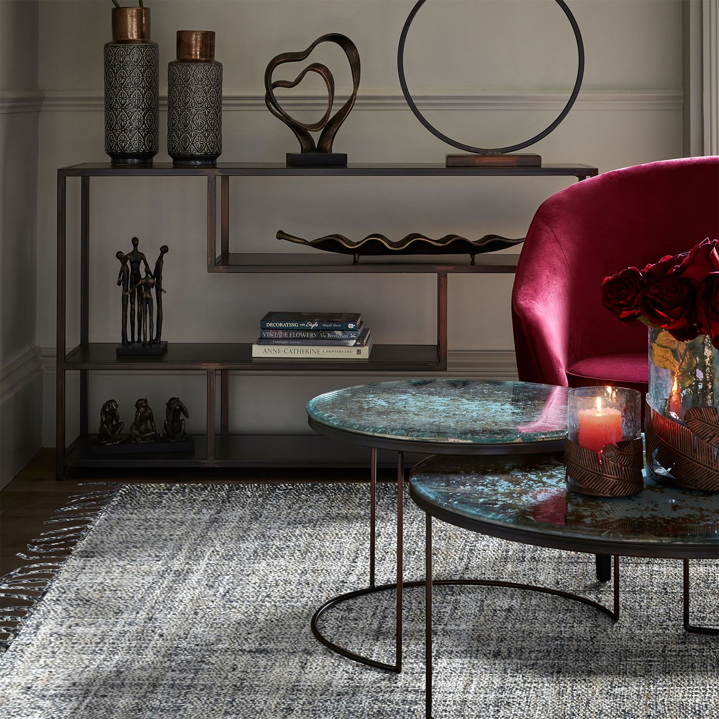 FAHRO RUG - HEMP/ WOOL/ VISCOSE BLEND