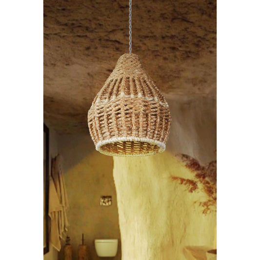 FENIAN LAMP - NATURAL/IVORY - HAND MADE - JUTE