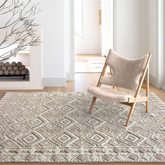 Area Rug, Bedroom Rug, Living Room Rug, Living Area Rug, Indian Rug, Office Carpet, Office Rug, Shop Rug Online, Natural White, Beige , Wool, Hand Knotted , Handknotted, All Cut, Floral 