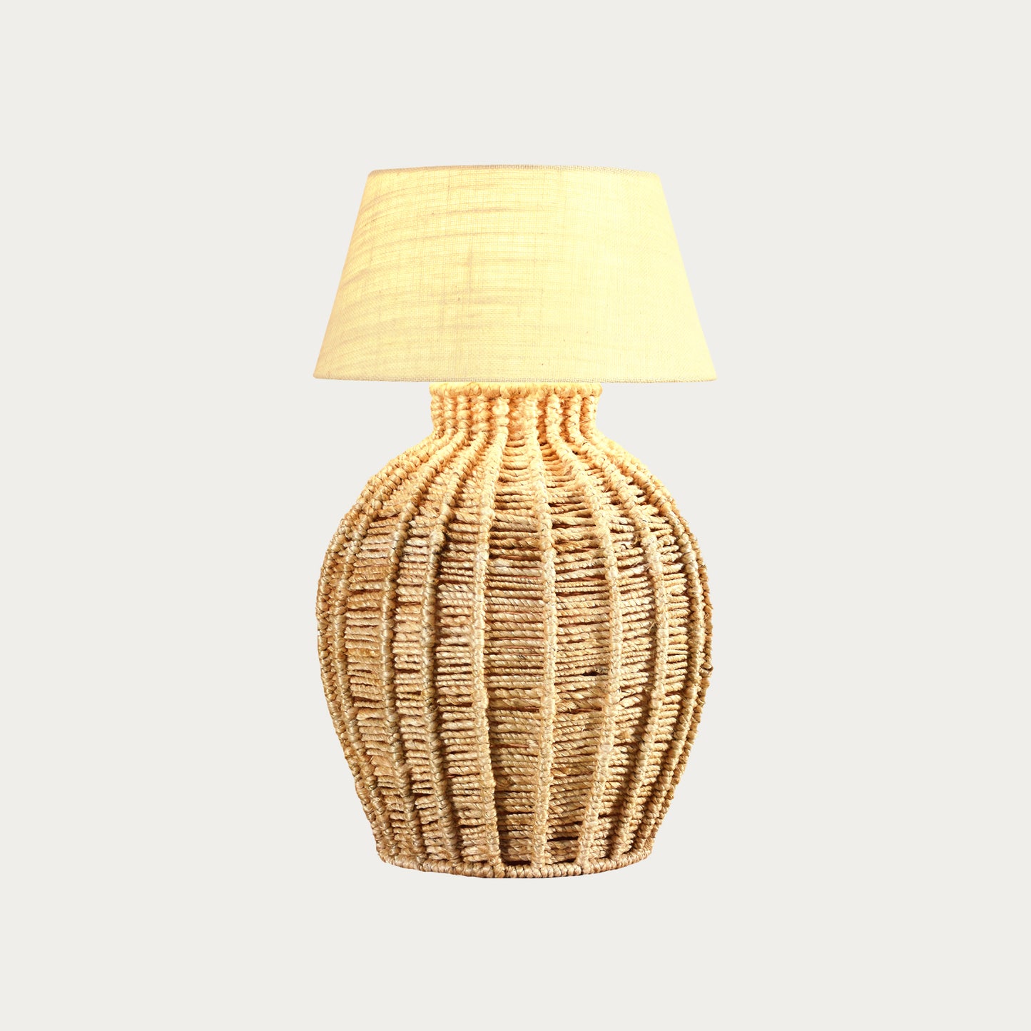 FLUMIN TABLE LAMP - NATURAL - HAND MADE - JUTE