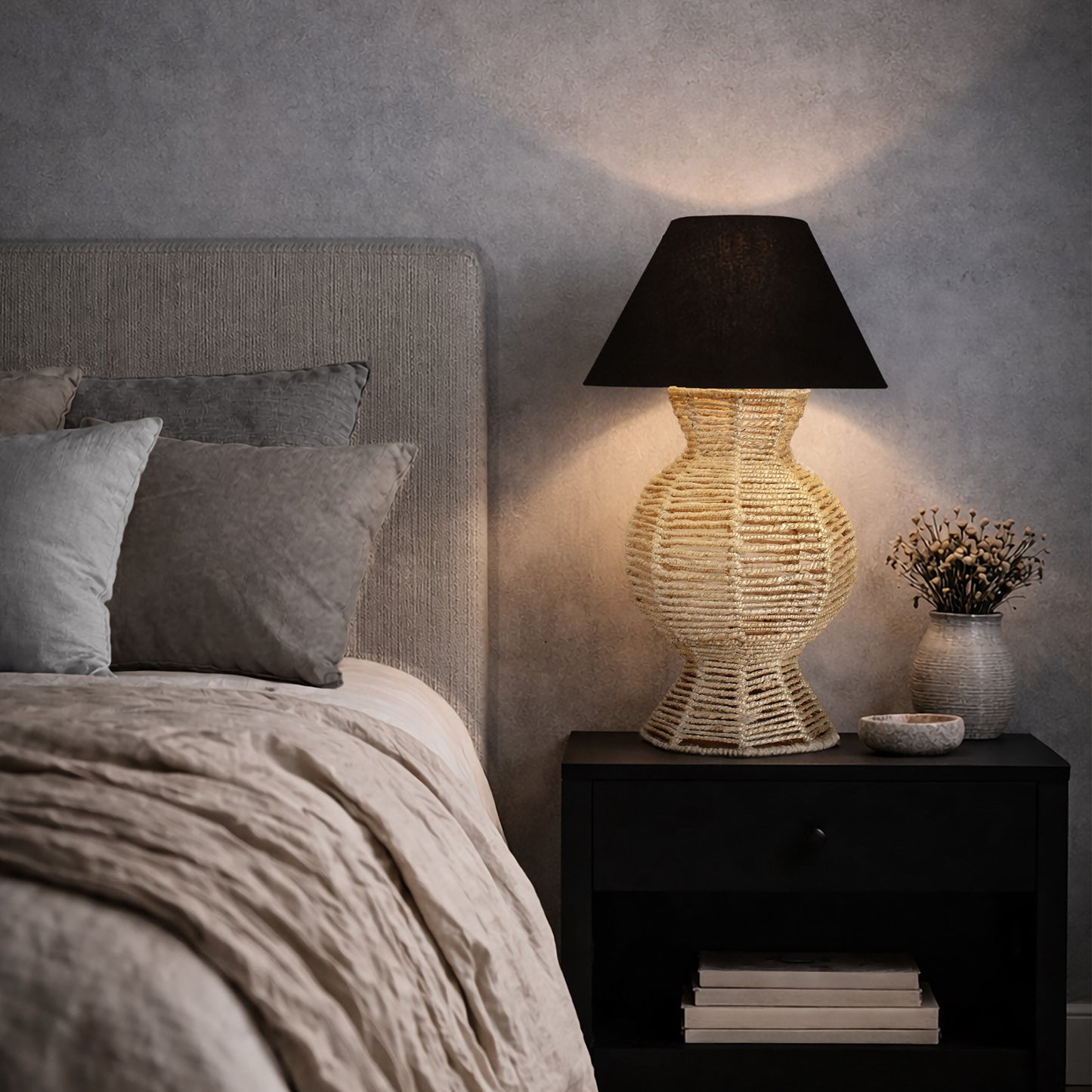 FORUMA TABLE LAMP - NATURAL - HAND MADE - JUTE
