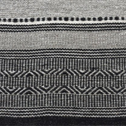 GAJAH RUG - GREY/ CHARCOAL - WOOL