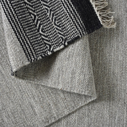 GAJAH RUG - GREY/ CHARCOAL - WOOL