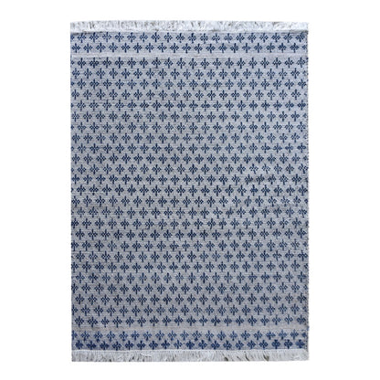 Area Rug, Bedroom Rug, Living Room Rug, Living Area Rug, Indian Rug, Office Carpet, Office Rug, Shop Rug Online, Pet, Blue, Pitloom, Flat Weave, Floral