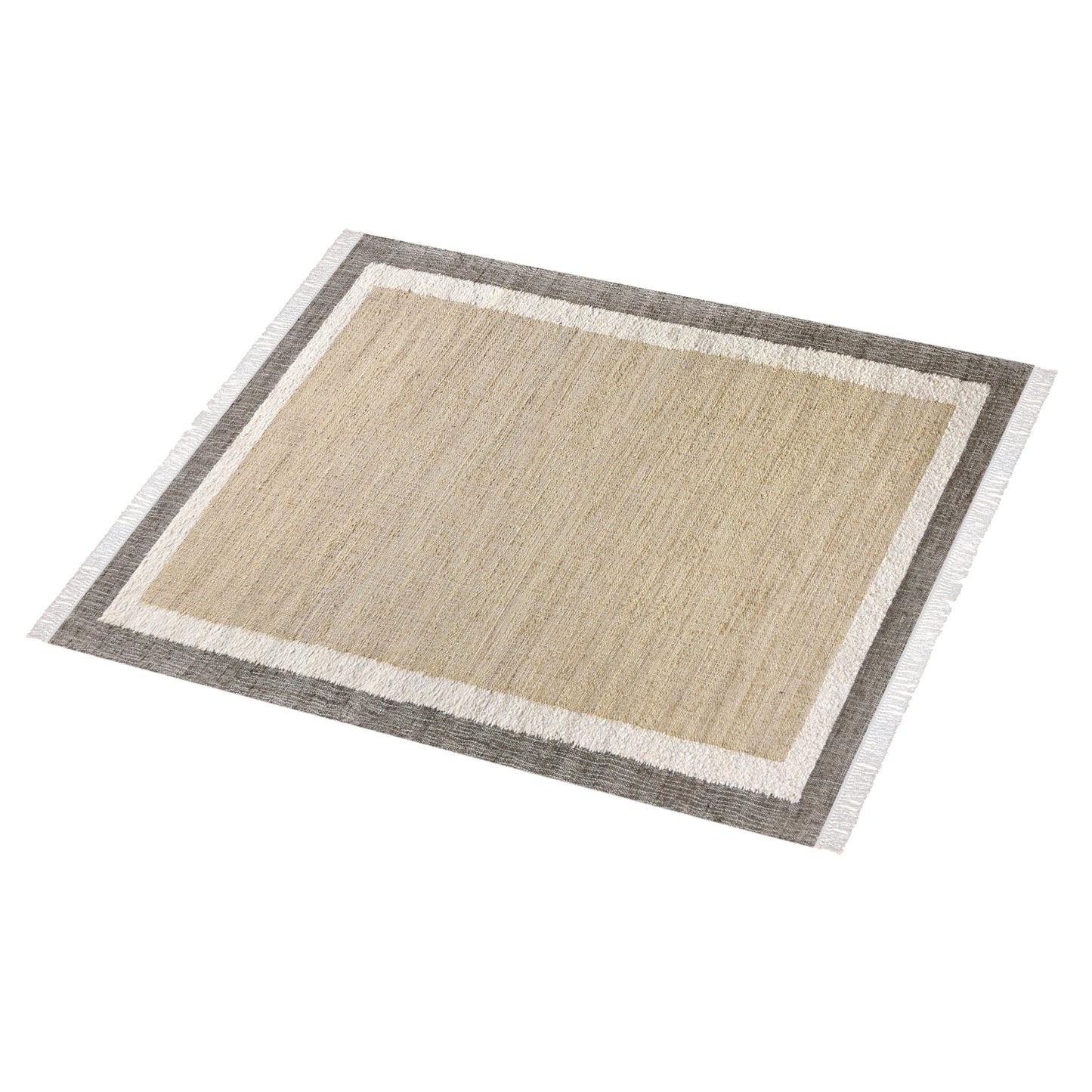 GLOUCESTER RUG - NATURAL/SAGE - JUTE/WOOL