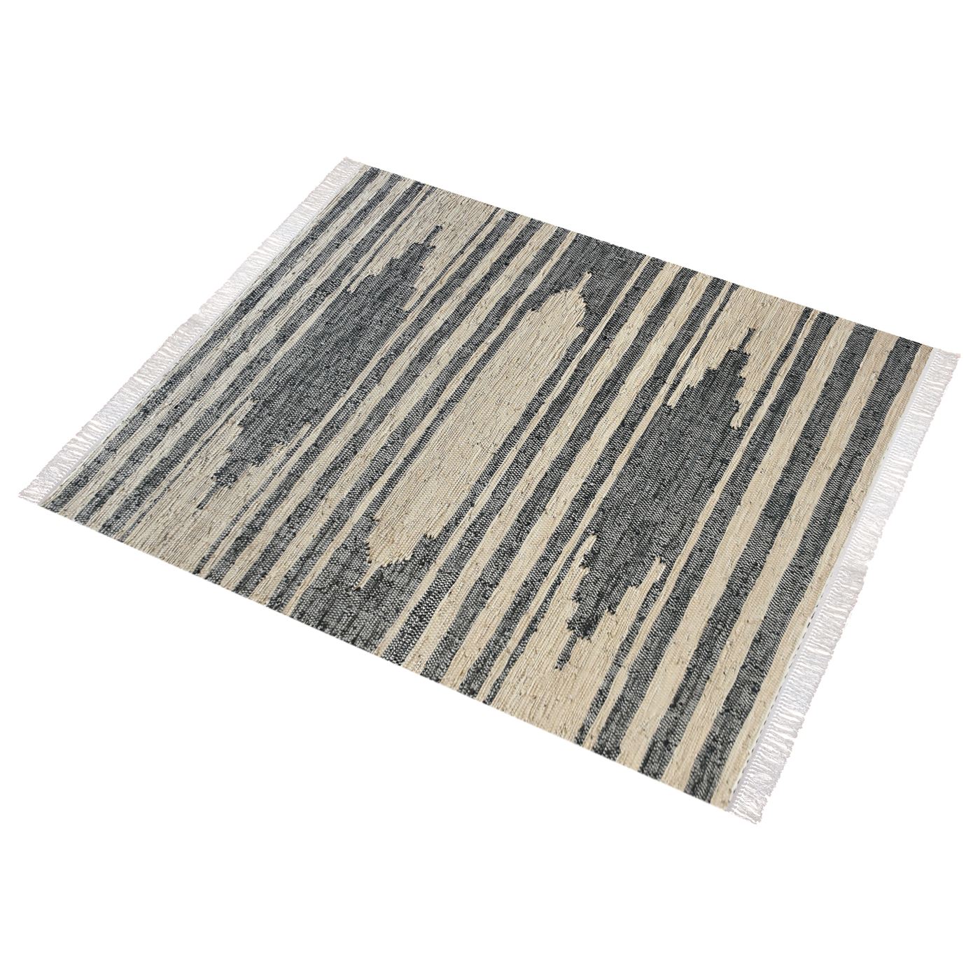 Area Rug, Bedroom Rug, Living Room Rug, Living Area Rug, Indian Rug, Office Carpet, Office Rug, Shop Rug Online, Leather, Beige, Charcoal, Pitloom, Flat Weave , Geometrical