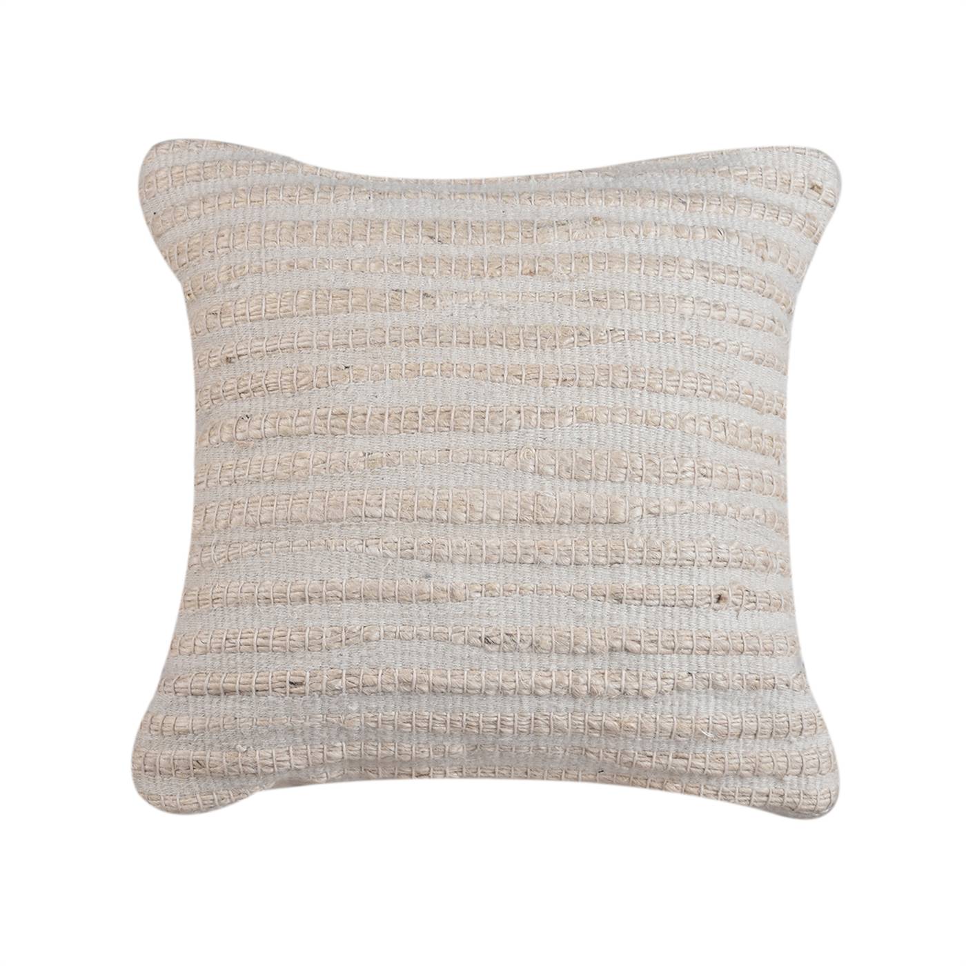 Graclosa Cushion, 45x45 cm, Natural White, Jute, Hand Woven, Pitloom, Flat Weave