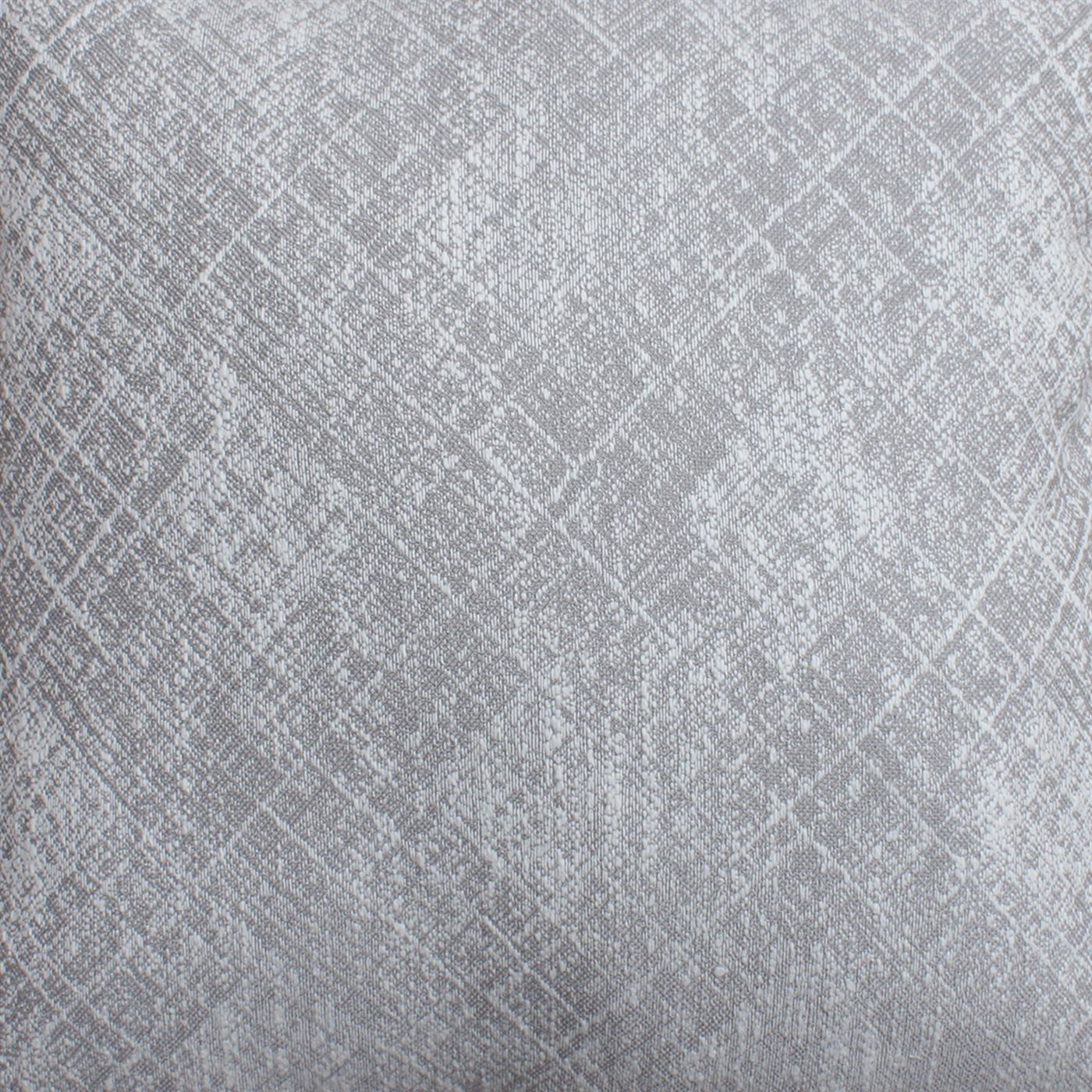 Gradesh Cushion, Blended Fabric, Grey, Natural White, Machine Made, Flat Weave 