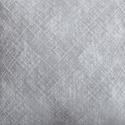Gradesh Cushion, Blended Fabric, Grey, Natural White, Machine Made, Flat Weave 