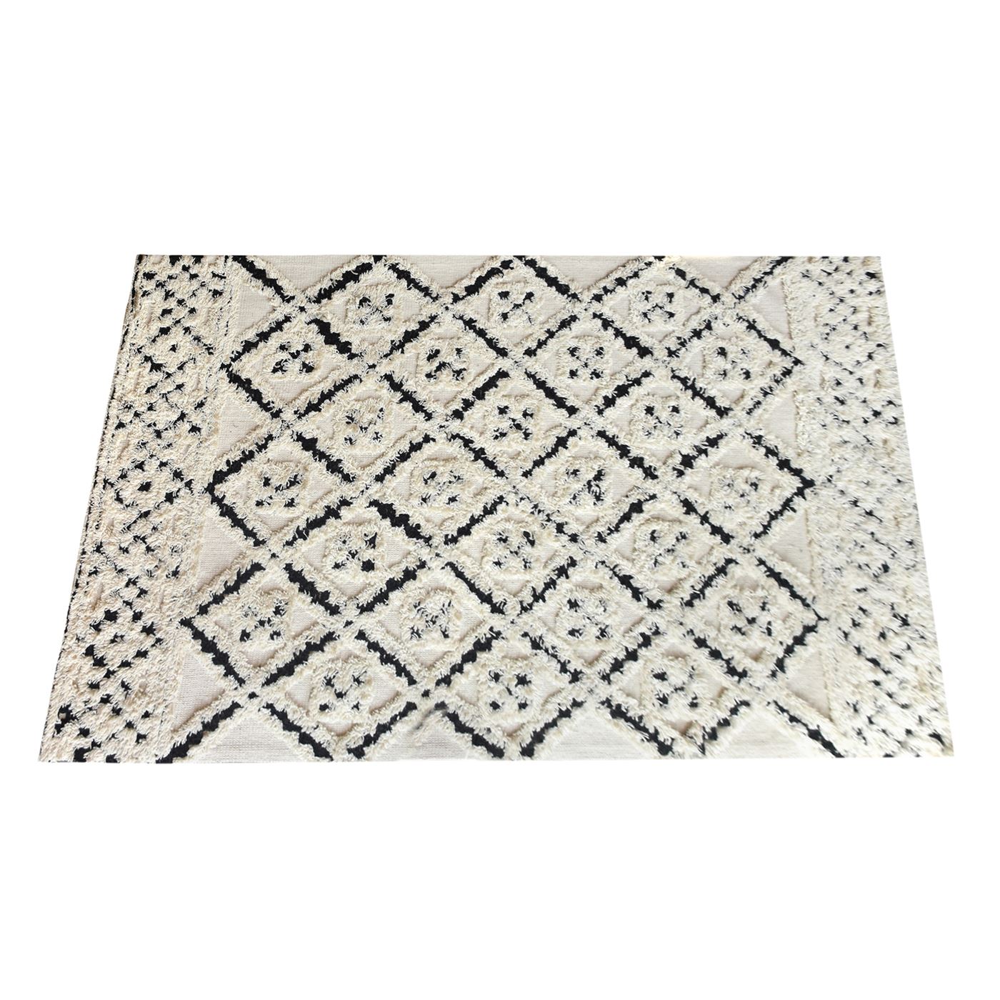 Area Rug, Bedroom Rug, Living Room Rug, Living Area Rug, Indian Rug, Office Carpet, Office Rug, Shop Rug Online, Wool, Natural White, Charcoal, Diamond