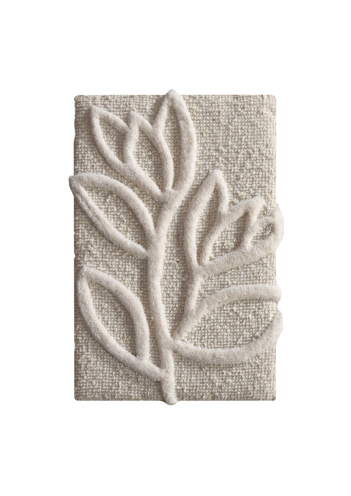 GRASSMERE WALL ART AND CRESTHILL WALL ART - IVORY - HAND TUFTED - WOOL & WOOD FRAME