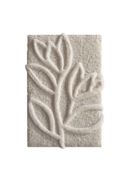 GRASSMERE WALL ART AND CRESTHILL WALL ART - IVORY - HAND TUFTED - WOOL & WOOD FRAME