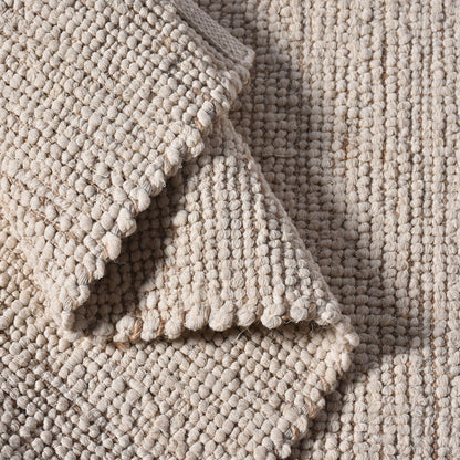 Area Rug, Bedroom Rug, Living Room Rug, Living Area Rug, Indian Rug, Office Carpet, Office Rug, Shop Rug Online, Jute, Cotton, Natural, Natural White, Pitloom, Flat Weave, Classic