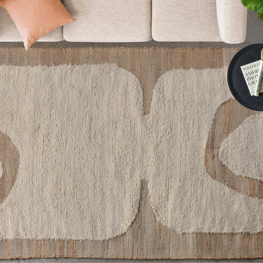 GROUSE RUG - NATURAL/ IVORY - JUTE