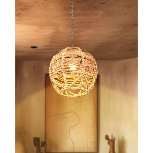 GUACU LAMP - NATURAL/IVORY - HAND MADE - JUTE