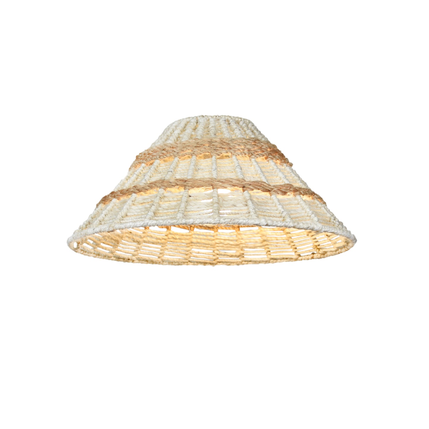 GUARAR LAMP - IVORY/NATURAL - HAND MADE - JUTE