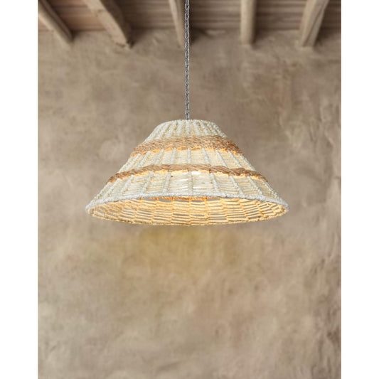 GUARAR LAMP - IVORY/NATURAL - HAND MADE - JUTE